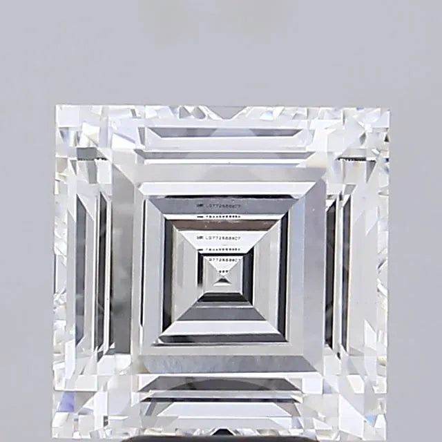 4.09ct Square radiant Lab Grown Diamond (Colour E, Clarity VVS2, IGI Certified)