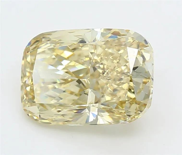 4.10ct Cushion modified Lab Grown Diamond (Colour Fancy Intense Yellow, Clarity VVS2, IGI Certified)
