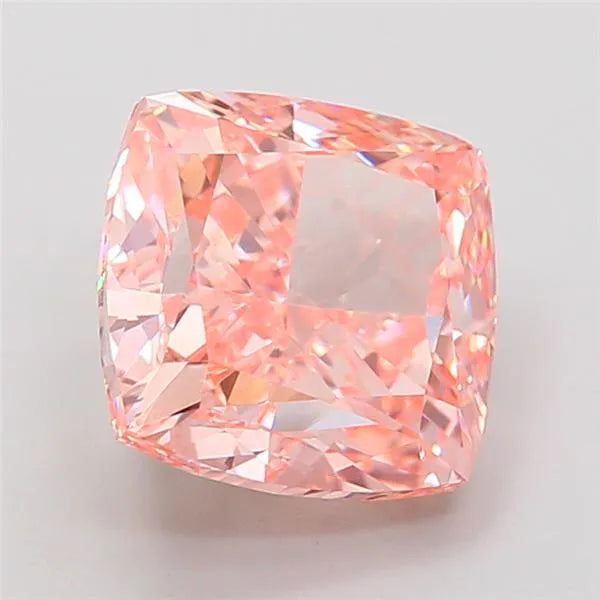 4.10ct Cushion modified Lab Grown Diamond (Colour Fancy Vivid Pink, Clarity VVS2, IGI Certified)