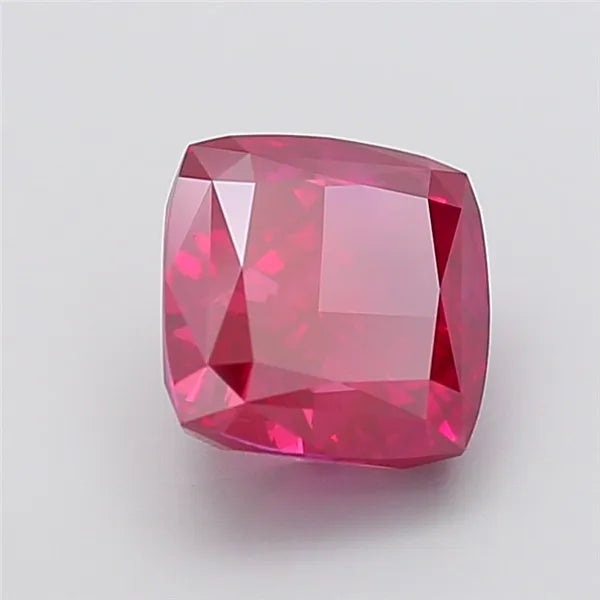 4.10ct Cushion modified Lab Grown Diamond (Colour Fancy Vivid Red, Clarity VS1, IGI Certified)