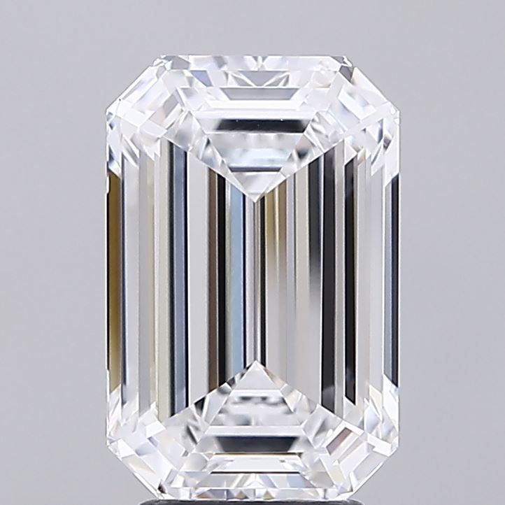 4.10ct Emerald Lab Grown Diamond (Colour D, Clarity VVS1, IGI Certified)