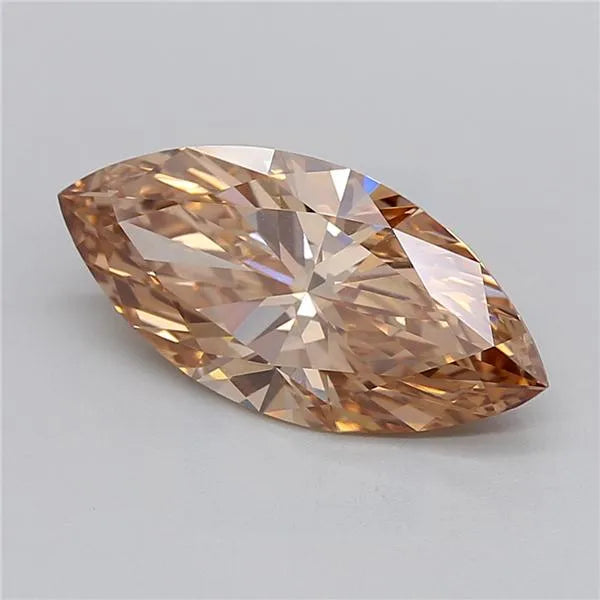 4.10ct Marquise Lab Grown Diamond (Colour Fancy Brown, Clarity VVS2, IGI Certified)