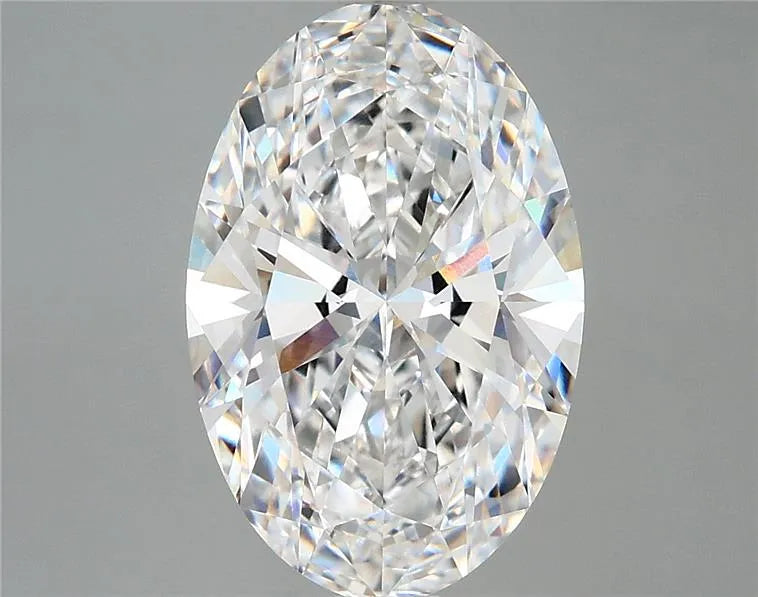 4.10ct Oval Lab Grown Diamond (Colour D, Clarity VVS1, IGI Certified)