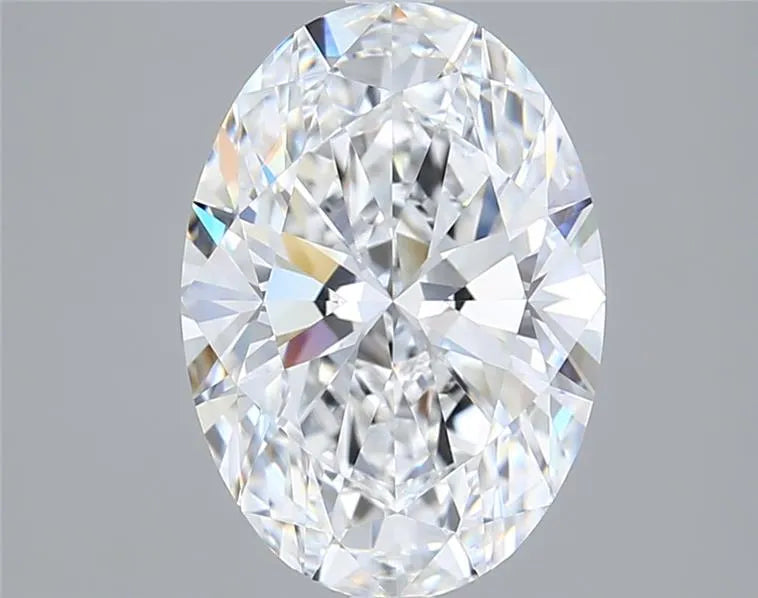 4.10ct Oval Lab Grown Diamond (Colour D, Clarity VVS2, IGI Certified)
