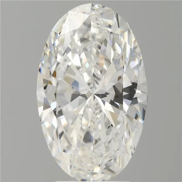 4.10ct Oval Lab Grown Diamond (Colour E, Clarity VVS2, IGI Certified)