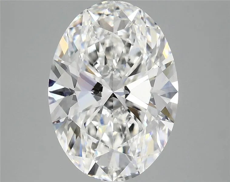 4.10ct Oval Lab Grown Diamond (Colour E, Clarity VVS2, IGI Certified)