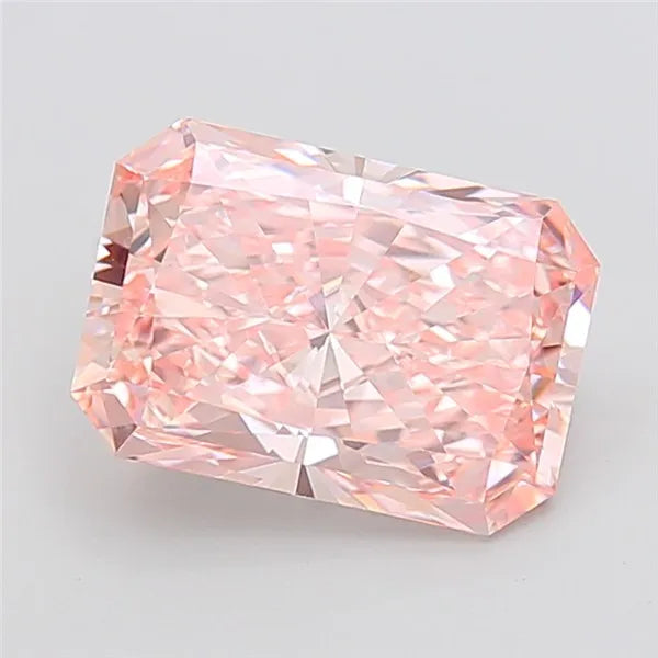 4.10ct Radiant Lab Grown Diamond (Colour Fancy Vivid Pink, Clarity VVS2, IGI Certified)