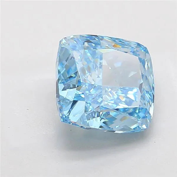 4.11ct Cushion modified Lab Grown Diamond (Colour Fancy Intense Blue, Clarity VS1, IGI Certified)
