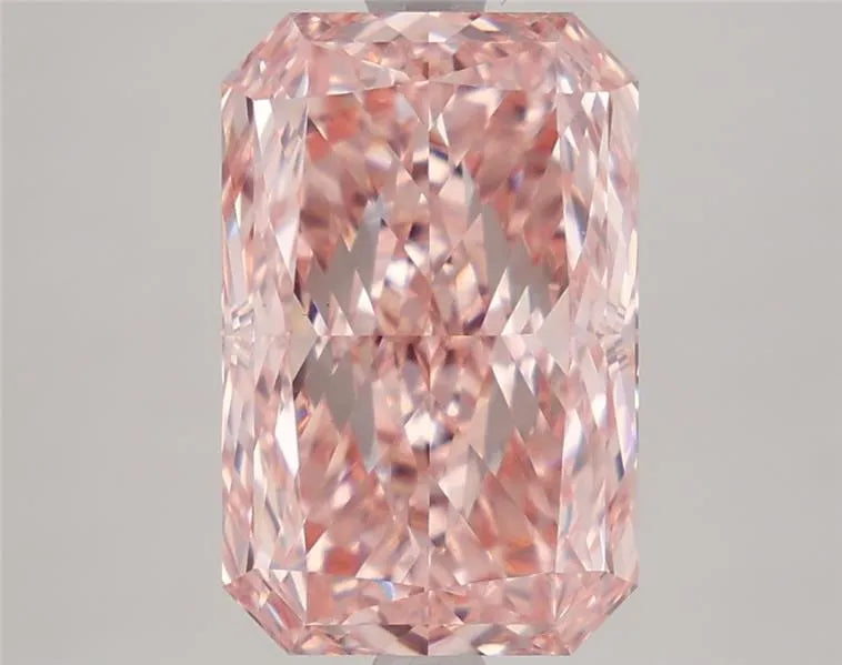 4.11ct Radiant Lab Grown Diamond (Colour Fancy Vivid Pink, Clarity VS1, IGI Certified)