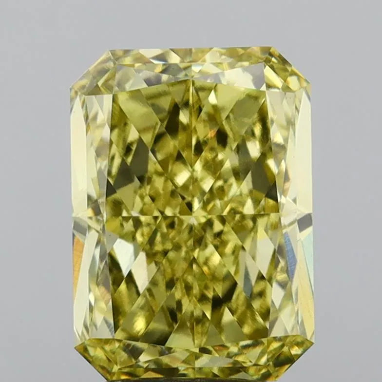4.12ct Radiant Lab Grown Diamond (Colour Fancy Intense Yellow, Clarity VVS2, IGI Certified)