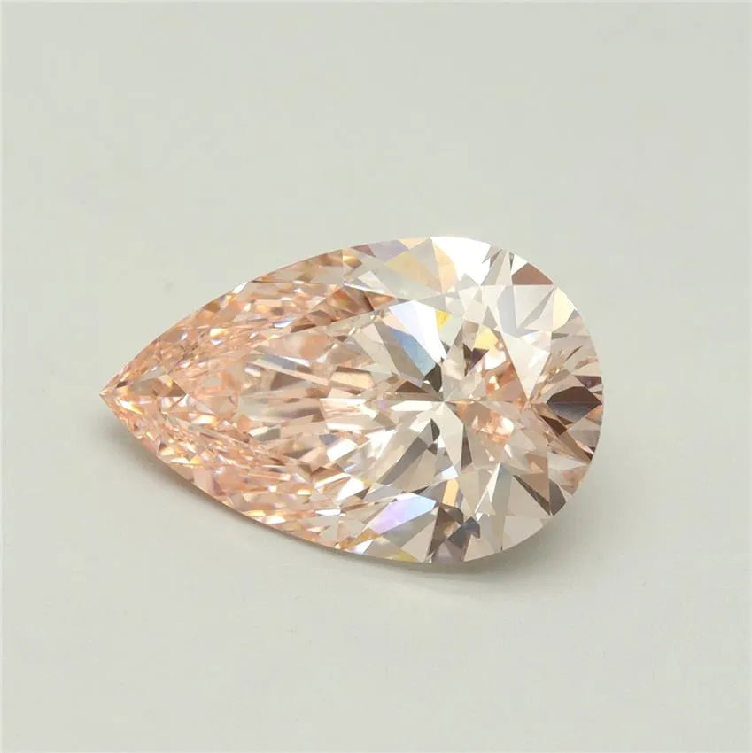 4.13ct Pear Lab Grown Diamond (Colour Fancy Intense Pink, Clarity VS1, IGI Certified)