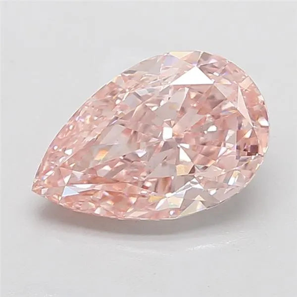 4.13ct Pear Lab Grown Diamond (Colour Fancy Vivid Pink, Clarity VS1, IGI Certified)