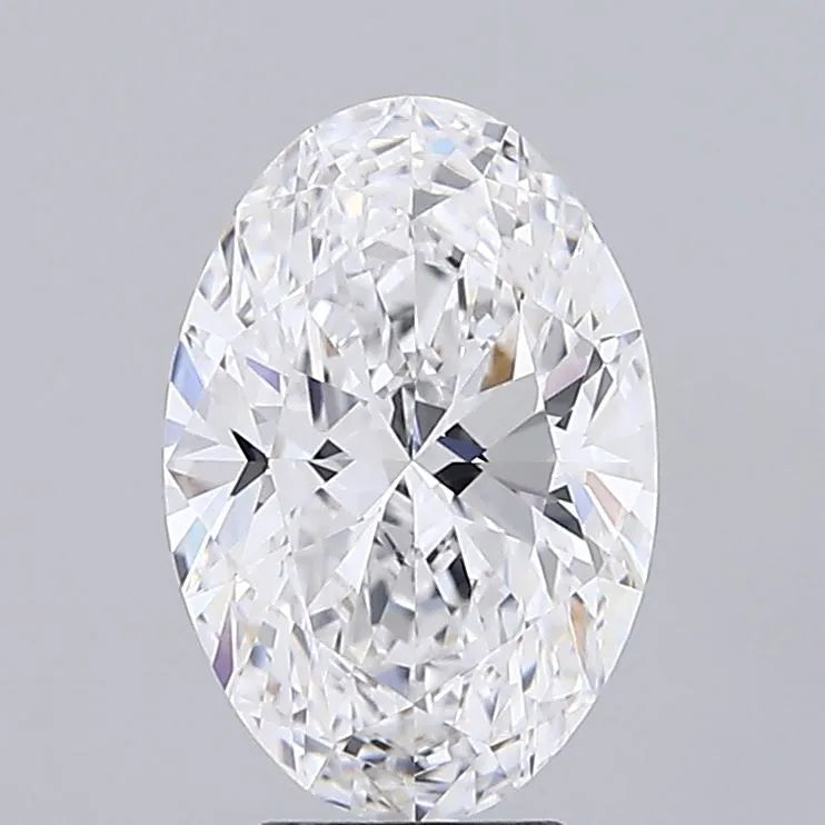 4.14ct Oval Lab Grown Diamond (Colour D, Clarity VVS2, IGI Certified)