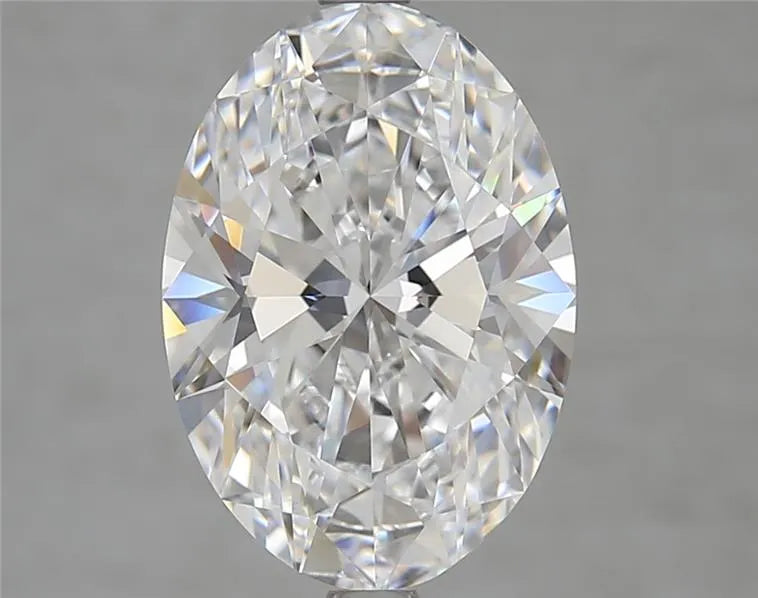 4.16ct Oval Lab Grown Diamond (Colour D, Clarity FL, IGI Certified)
