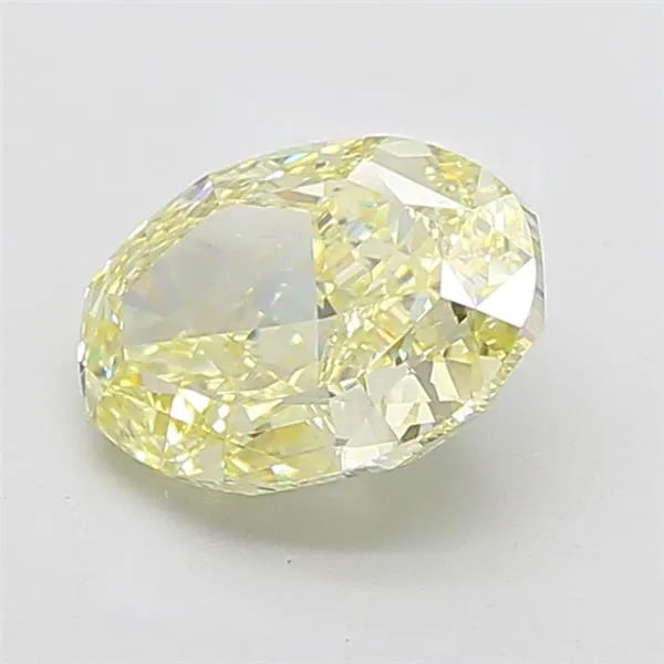 4.17ct Oval Lab Grown Diamond (Colour Fancy Intense Yellow, Clarity VVS2, IGI Certified)