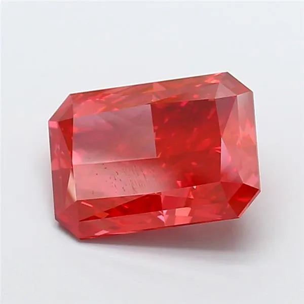 4.18ct Radiant Lab Grown Diamond (Colour Fancy Vivid Red, Clarity VS1, IGI Certified)