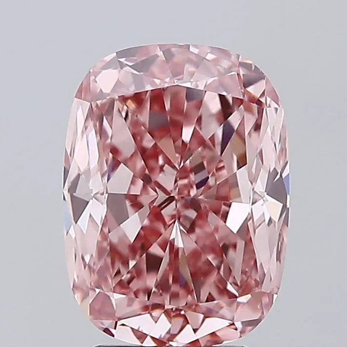 4.22ct Cushion modified Lab Grown Diamond (Colour Fancy Vivid Pink, Clarity VS1, IGI Certified)