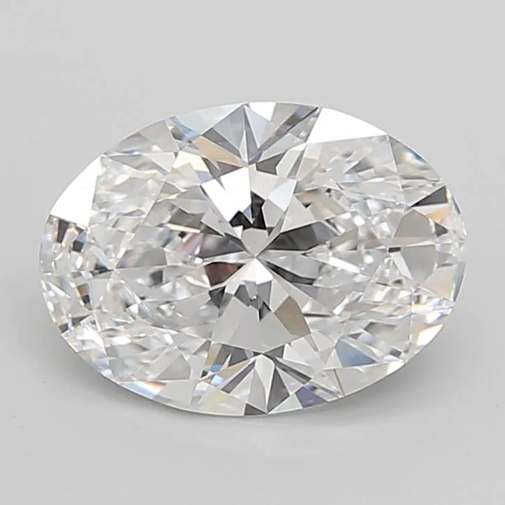 4.22ct Oval Lab Grown Diamond (Colour D, Clarity IF, Cut EX, IGI Certified)
