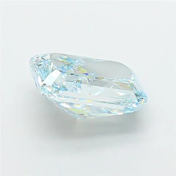 4.23ct Radiant Lab Grown Diamond (Colour Fancy Intense Greenish Blue, Clarity VVS2, IGI Certified)