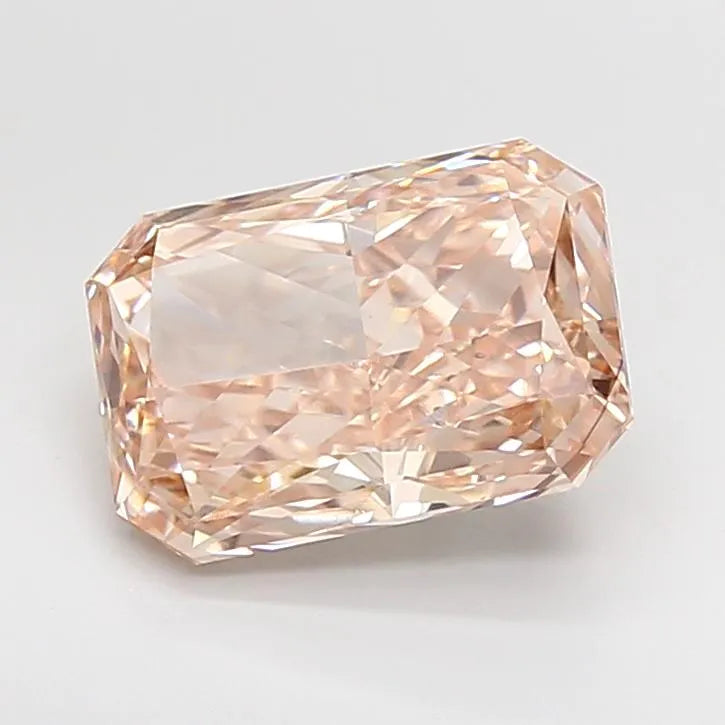 4.24ct Radiant Lab Grown Diamond (Colour Fancy Pinkish Brown, Clarity VS2, IGI Certified)
