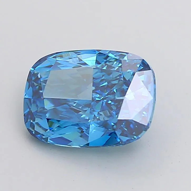 4.25ct Cushion modified Lab Grown Diamond (Colour Fancy Vivid Blue, Clarity VVS2, IGI Certified)