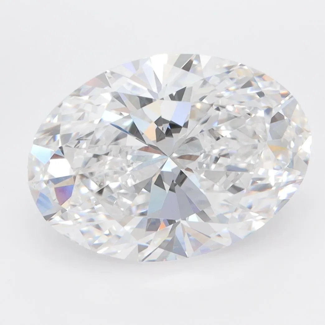 4.25ct Oval Lab Grown Diamond (Colour D, Clarity IF, IGI Certified)