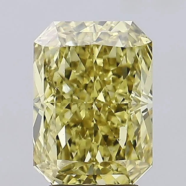 4.25ct Radiant Lab Grown Diamond (Colour Fancy Intense Yellow, Clarity VS2, IGI Certified)