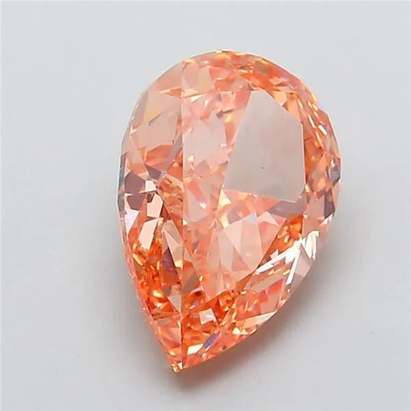 4.27ct Pear Lab Grown Diamond (Colour Fancy Intense Brownish Orange, Clarity VS1, IGI Certified)
