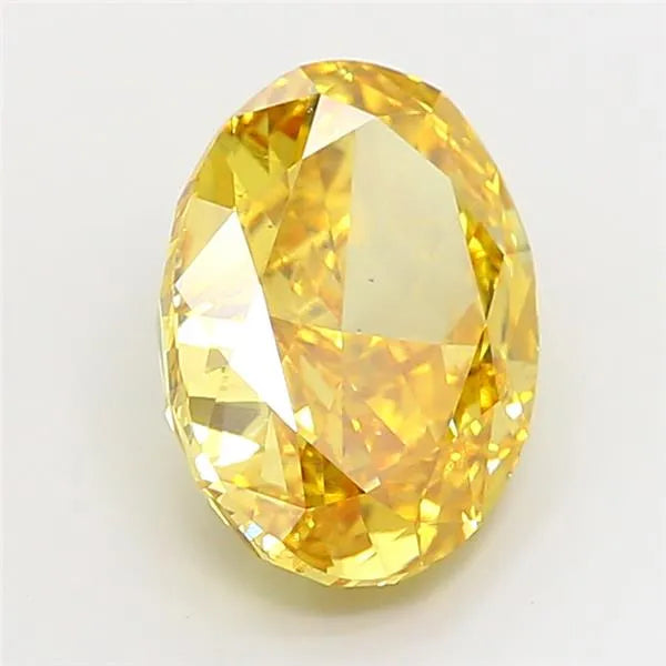 4.29ct Oval Lab Grown Diamond (Colour Fancy Vivid Yellow, Clarity VS2, IGI Certified)