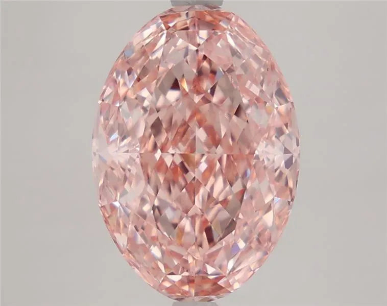 4.30ct Oval Lab Grown Diamond (Colour Fancy Intense Pink, Clarity VS1, IGI Certified)