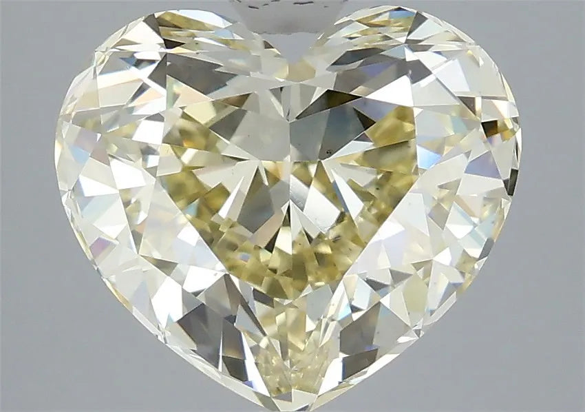 4.41ct Heart Lab Grown Diamond (Colour Fancy Light Yellow, Clarity VS1, IGI Certified)