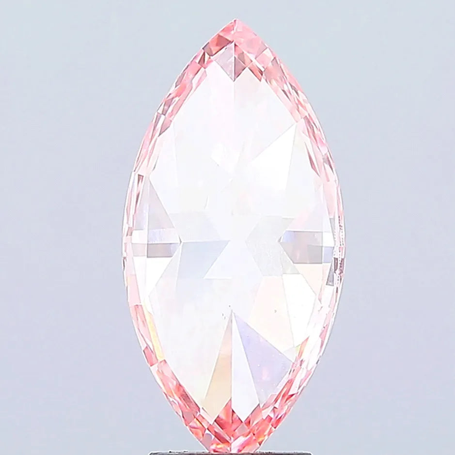 4.46ct Marquise Lab Grown Diamond (Colour Fancy Vivid Pink, Clarity VS1, IGI Certified)
