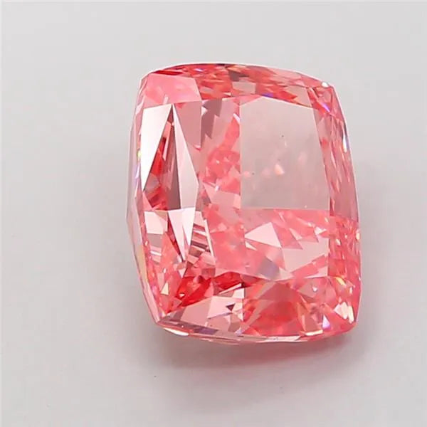 4.47ct Cushion modified Lab Grown Diamond (Colour Fancy Vivid Pink, Clarity VS2, IGI Certified)
