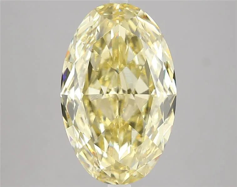4.47ct Oval Lab Grown Diamond (Colour Fancy Yellow, Clarity VVS2, IGI Certified)
