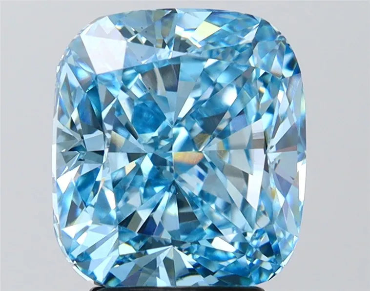 4.50ct Cushion modified Lab Grown Diamond (Colour Fancy Vivid Blue, Clarity VS1, IGI Certified)