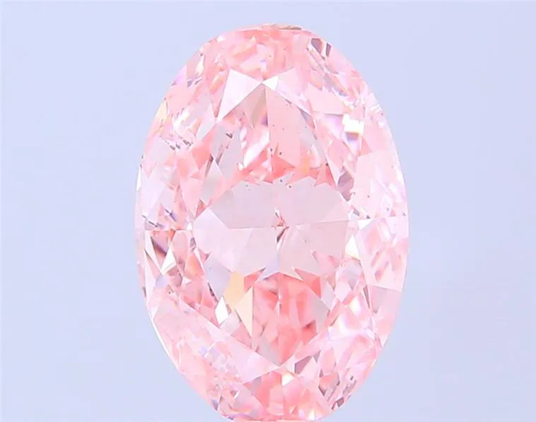 4.50ct Oval Lab Grown Diamond (Colour Fancy Vivid Pink, Clarity VS1, IGI Certified)