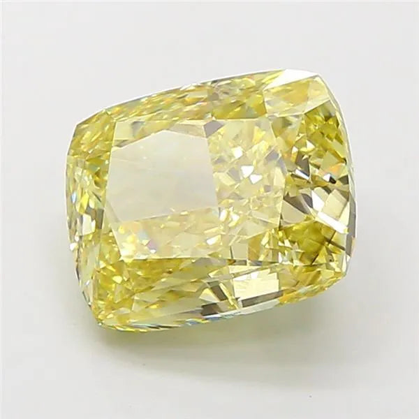 4.51ct Cushion modified Lab Grown Diamond (Colour Fancy Intense Yellow, Clarity VS1, IGI Certified)