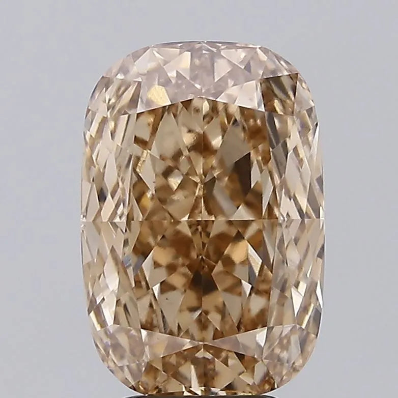 4.52ct Cushion modified Lab Grown Diamond (Colour Fancy Brown, Clarity VS1, IGI Certified)
