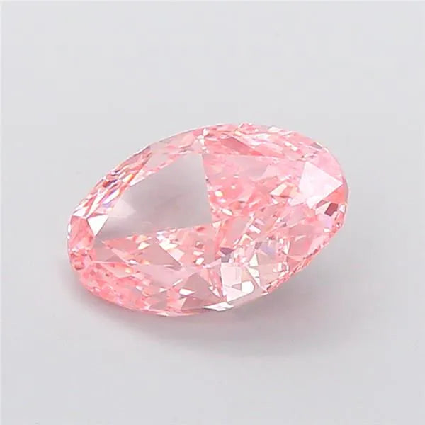 4.52ct Oval Lab Grown Diamond (Colour Fancy Vivid Pink, Clarity VVS2, IGI Certified)