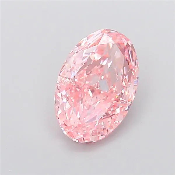 4.52ct Oval Lab Grown Diamond (Colour Fancy Vivid Pink, Clarity VVS2, IGI Certified)