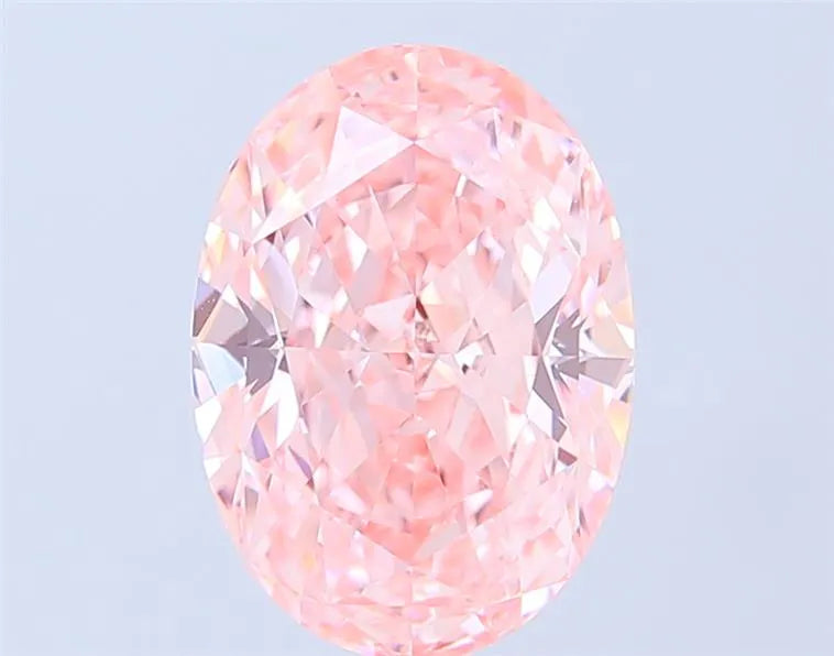 4.53ct Oval Lab Grown Diamond (Colour Fancy Intense Pink, Clarity VVS2, IGI Certified)
