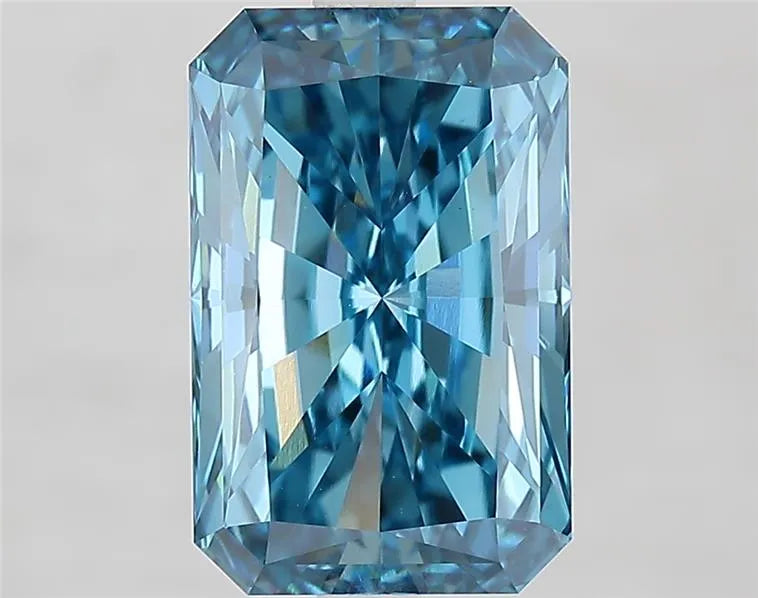 4.53ct Radiant Lab Grown Diamond (Colour Fancy Vivid Blue, Clarity VVS2, IGI Certified)