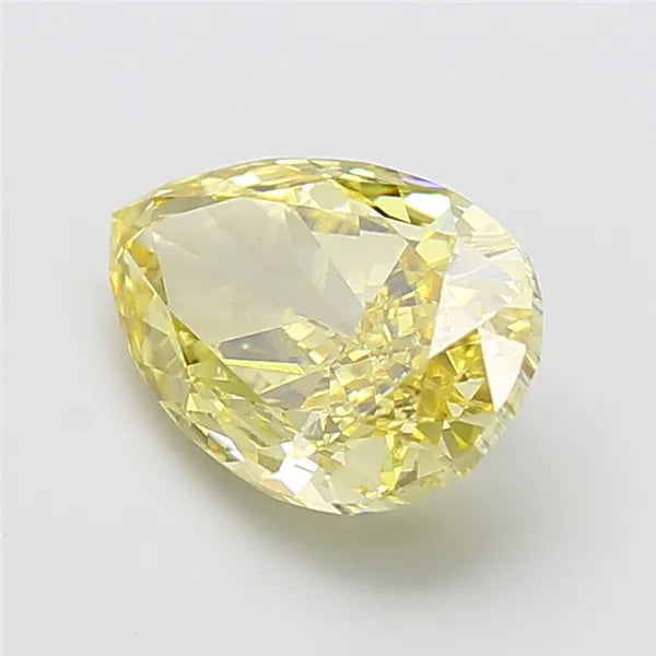 4.55ct Pear Lab Grown Diamond (Colour Fancy Intense Yellow, Clarity VS1, IGI Certified)