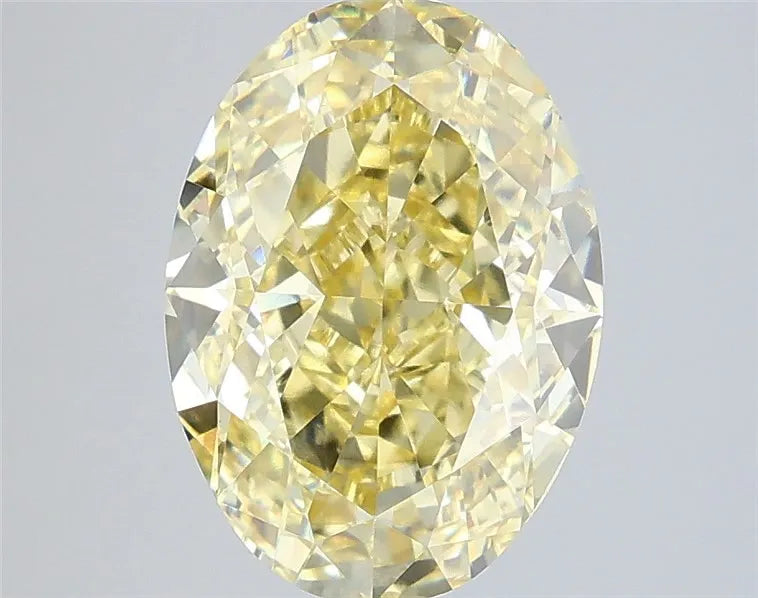 4.59ct Oval Lab Grown Diamond (Colour Fancy Intense Yellow, Clarity VS1, IGI Certified)