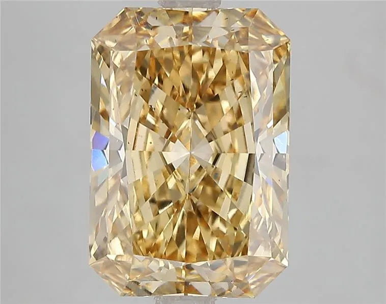 4.60ct Radiant Lab Grown Diamond (Colour Fancy Intense Brownish Yellow, Clarity VS2, IGI Certified)
