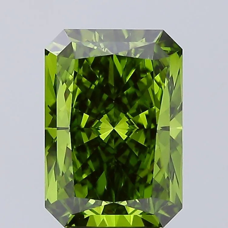 4.60ct Radiant Lab Grown Diamond (Colour Fancy Vivid Green, Clarity VS1, IGI Certified)