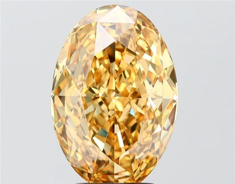 4.63ct Oval Lab Grown Diamond (Colour Fancy Vivid Yellow, Clarity VVS2, IGI Certified)