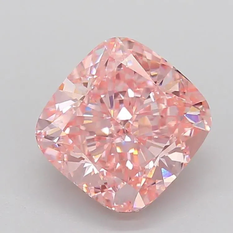 4.65ct Cushion brilliant Lab Grown Diamond (Colour Fancy Intense Pink, Clarity VS1, IGI Certified)