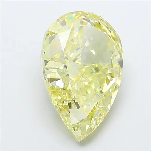 4.67ct Pear Lab Grown Diamond (Colour Fancy Light Yellow, Clarity VVS2, IGI Certified)