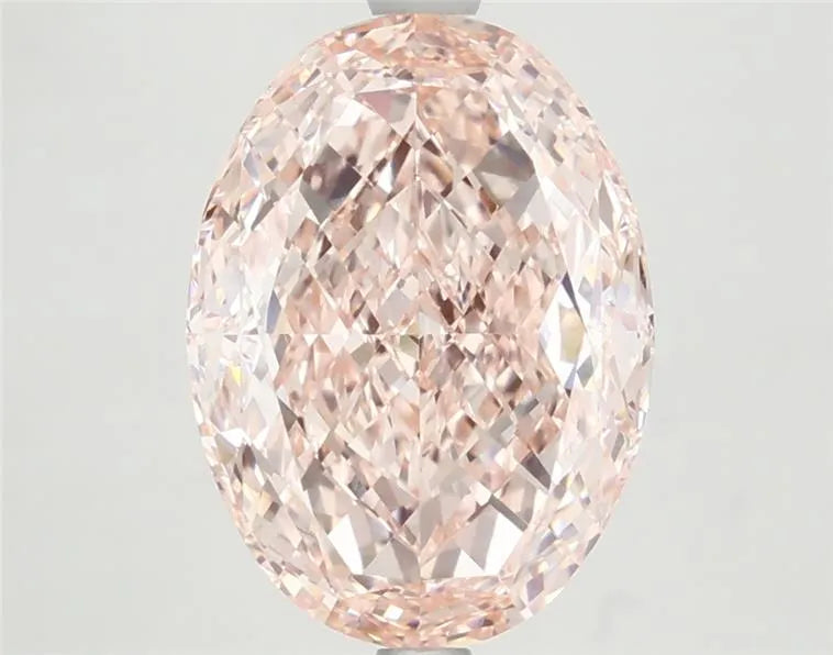 4.74ct Oval Lab Grown Diamond (Colour Fancy Vivid Pink, Clarity VVS2, IGI Certified)